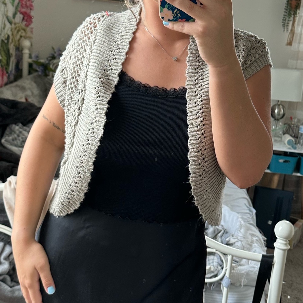 Crochet mini sweater